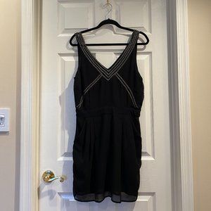 Mango Cocktail Dress Pockets Medium Black
